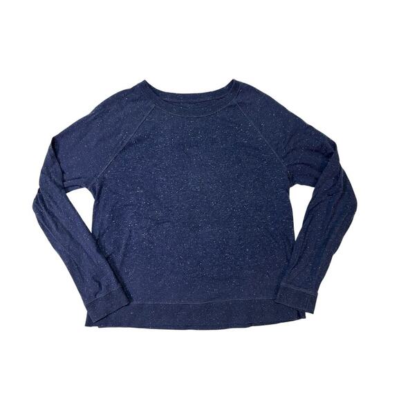 Ann Taylor LOFT Tops - Ann Taylor Loft, Light weight Navy Blue Sweatshirt, Women's Large, Crew Neck Top